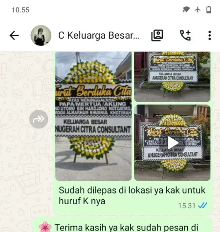 Pengiriman Papan Bunga Duka Pademangan Timur
